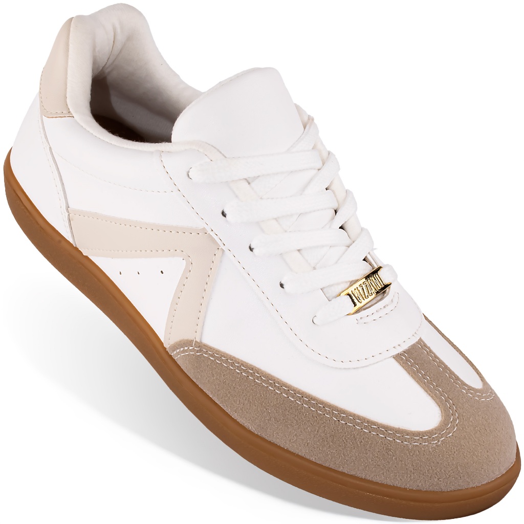 Tênis Vizzano Feminino Casual Original Confortável Moda Off White em Oferta na Shopee