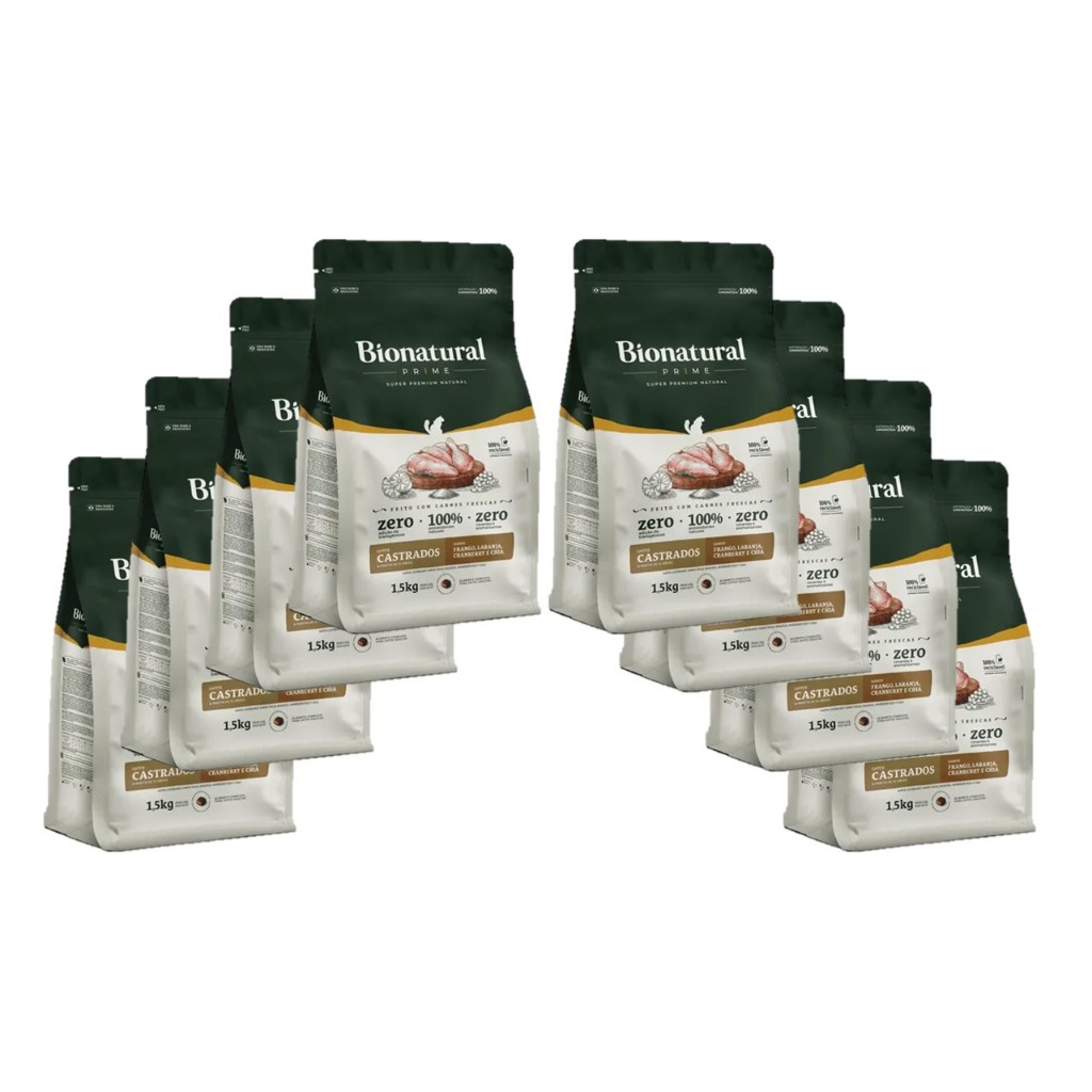 Ração Bionatural Special Gatos Castrados | Frango | 1,5kg | Alimento Premium de Qualidade