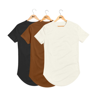 Kit 3 Camiseta Masculina Longline Promoção em Oferta na Shopee