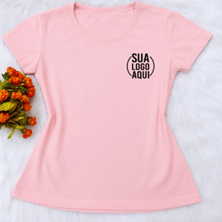 Camisa Personalizada ROSA BEBÊ Com Sua Logo - PROFISSÃO, LOJA, EMPRESA em Oferta na Shopee