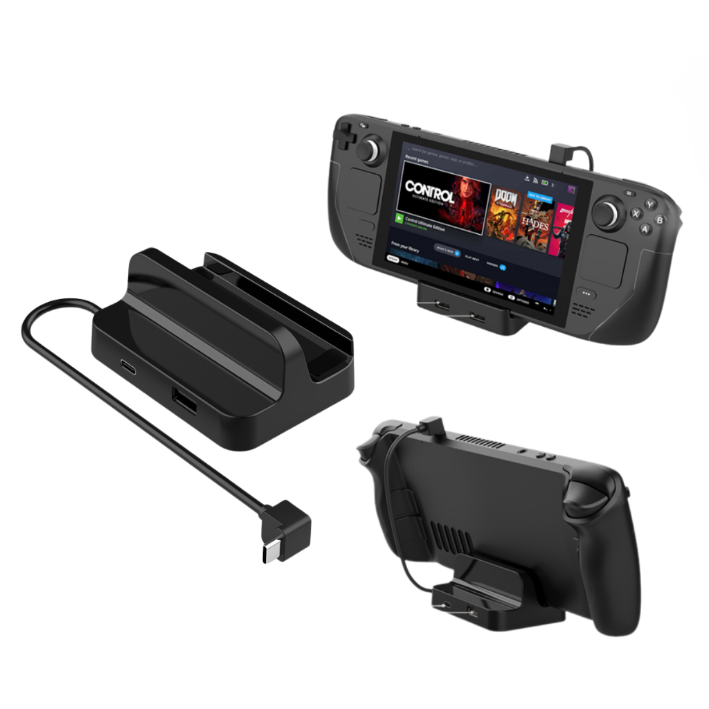 Base Suporte Carregador Dock HUB para Steam Deck 3 Entradas Usb