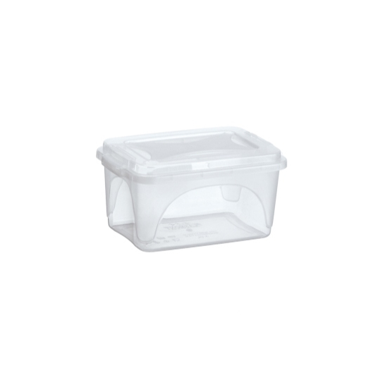 Kit 12 Caixas Organizadoras Transparentes 3L Multiuso Empilhável p/ Cozinha Armário Geladeira
