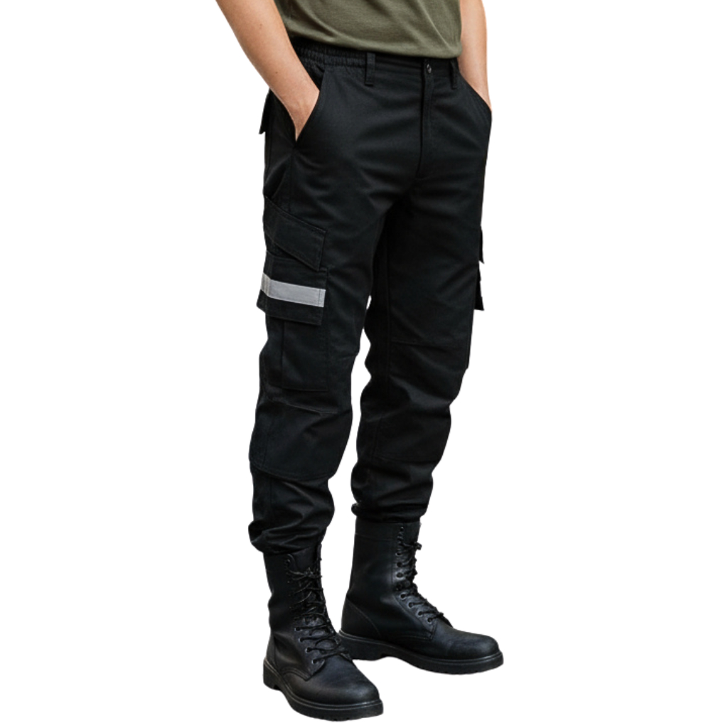 Calça Tática Preta Em Rip Stop C/ Refletivo em Oferta na Shopee