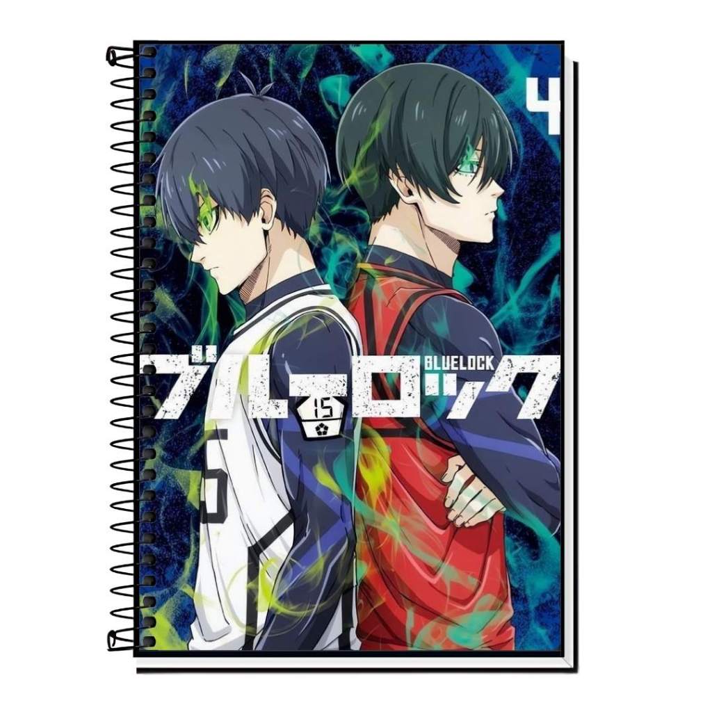 Caderno Personalizado Blue Lock | 1 10 15 E 20 Matérias | Capas Incríveis Inspiradas Nos Personagens | Capa Dura Premium em Oferta na Shopee
