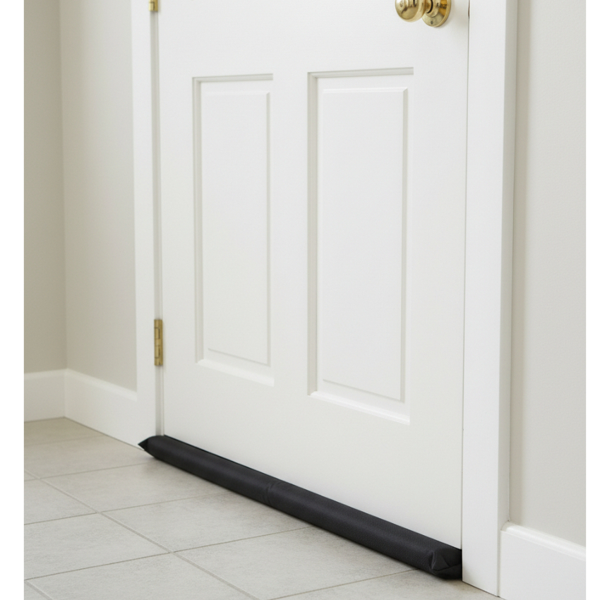 Veda Porta Kit com 4 Rolinho 90 cm Ajustável