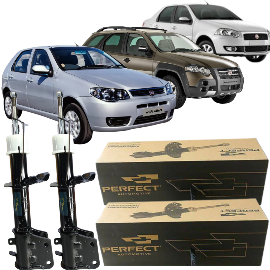Par Amortecedor Dianteiro Perfect Palio Weekend Siena Palio 1.0 1.3 1.4 1.5 1.6 1.8 em Oferta na Shopee