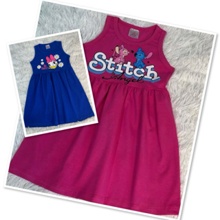 kit 2 Peças de Vestido Personagens Infantil Menina Roupa de Verão Algodão Feminina dos tamanhos 2 ao 10. Ref 1009. em Oferta na Shopee