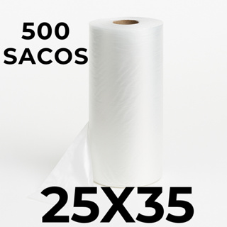 Bobina Plástica Picotada 25x35 | 500 Sacos | Rolo Mercado 3kg – Envio Rápido Direto da Fábrica em Oferta na Shopee