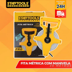 Trena Métrica Longa Fita Fibra De Vidro 30mts profissional Resistente