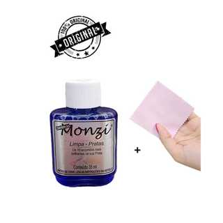 Kit Completo: Monzi + Flanela de Limpeza para Prata, lustra e da brilho