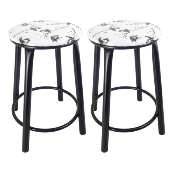 Kit 2 Banquetas Baixa Banco Cozinha Americana Balcão Bar Aço Lazer em Oferta na Shopee