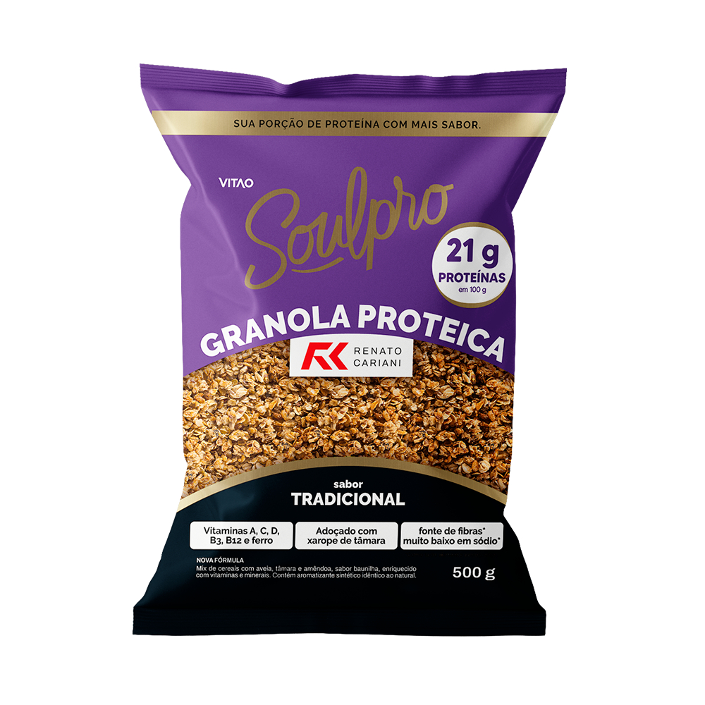 Granola Proteica Tradicional Soulpro 500 g
