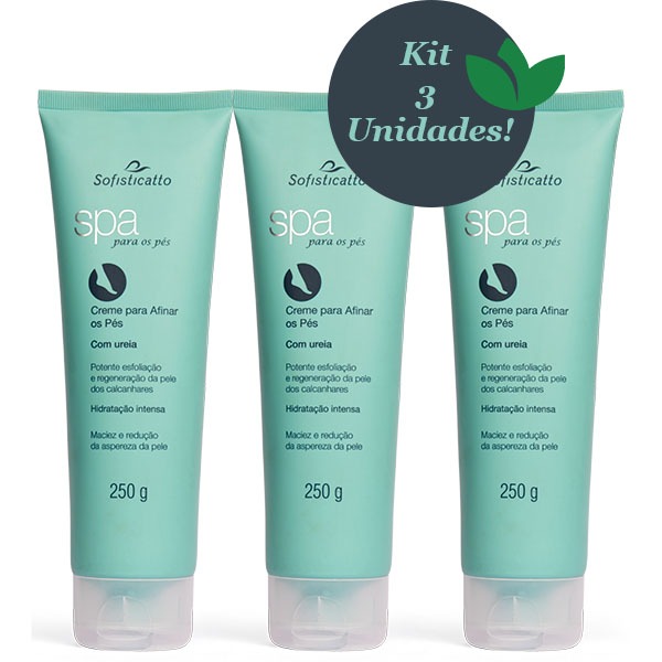 Kit 3 Cremes para Afinar os Pés SPA 250g