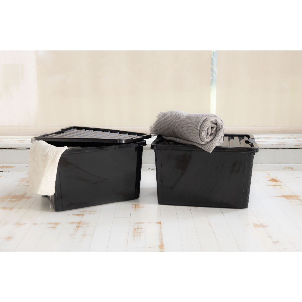 Kit 2 Caixas Organizadoras Life Box Com Rodas e Travas na Tampa em Oferta na Shopee