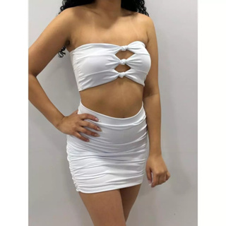 Conjuntos Top Tomara Que Caia + Short Saia Fotos Reais em Oferta na Shopee