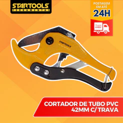 Cortador De Tubo Cano Pvc 42mm Alicate Rápido 42mm c/ Trava de Segurança