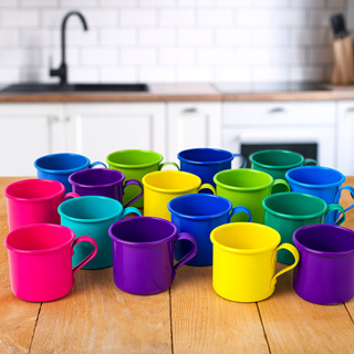 Caneca Cafezinho Redonda Aluminio 100ml Colors 10 Unidades em Oferta na Shopee