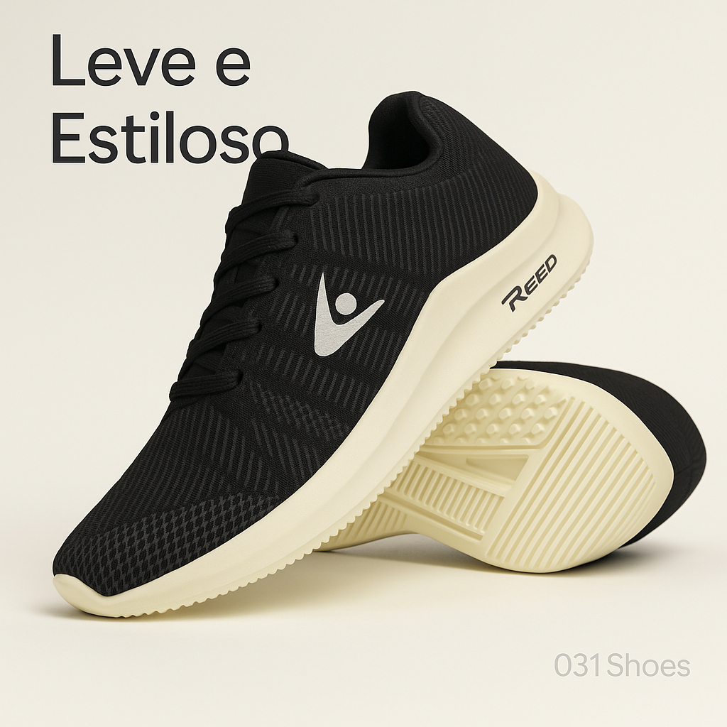 Tênis Academia Masculino e Feminino Esportivo Ortopédico Caminhada Corrida Preto