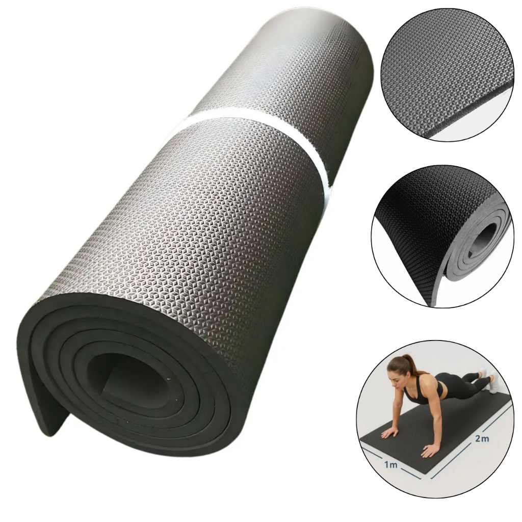 Manta EVA 2x1 - 10mm Tapete Borracha Texturizado Piso Yoga em Oferta na Shopee