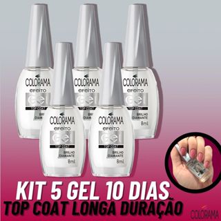 Esmalte Colorama Top Coat Gel 10 Dias Atacado Manicure em Oferta na Shopee