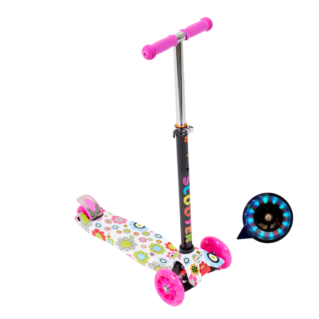 Brinquedo Patinete Infantil Estampados 4 Rodas de PU Led Radical em Oferta na Shopee
