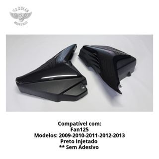 TAMPA CARENAGEM LATERAL(PAR) WESTER CG FAN 125 2009,2010,2011,2012 e 2013 S/ ADES - PRETO INJETADO. em Oferta na Shopee
