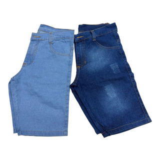Bermuda jeans infantil c/laycra clara e escuro, rascada TOP Qualidade Boa