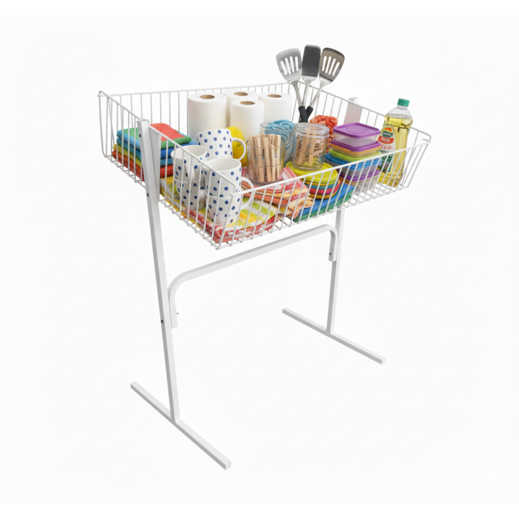 Expositor Banca de Ofertas Cesto Simples 50 x 70 Branco em Oferta na Shopee