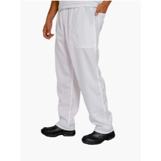 Calça branca Uniforme unissex 4 bolsos de Brim Reforçada em Oferta na Shopee