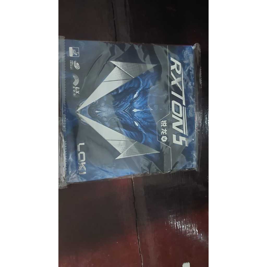 Borracha tênis de mesa profissional Loki RXTON 5- cor vermelha