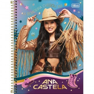 Caderno Ana Castela Universitário 10 Matérias 160 fls - Tilibra