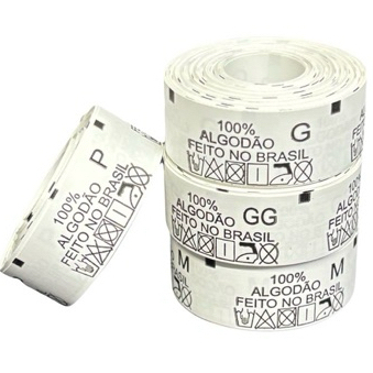 KIT Com 1.000 Unidades Etiqueta Interna De Composição 100% Algodão