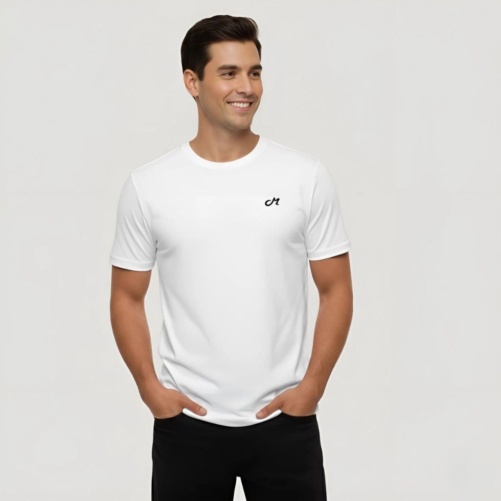 Kit 7 Camisetas Masculina Lisa Algodão Básica Bordada Miusa Premium Treino Fitness Esportes