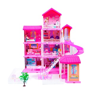 Casa de bonecas Casa dos Sonhos Dreamhouse 4 andares em Oferta na Shopee