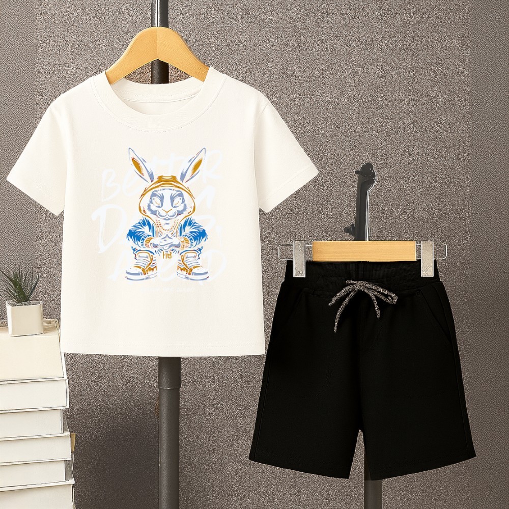 Camiseta T-Shirt Infantil Bermuda Conjunto Fresquinho Verão