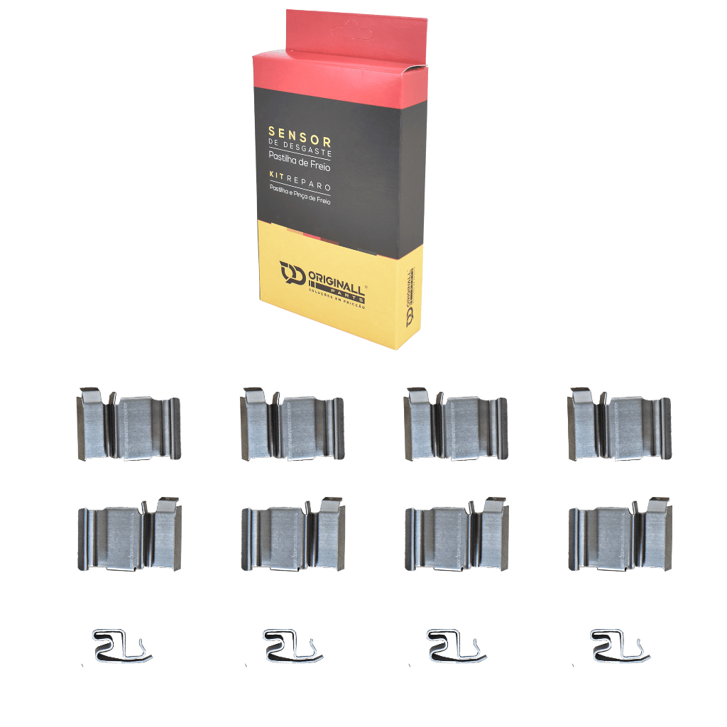 Kit 12 Trava Mola Pastilha Freio Traseiro Toyota Land Cruiser Prado 3.0 Turbo 2004 a 2009 em Oferta na Shopee