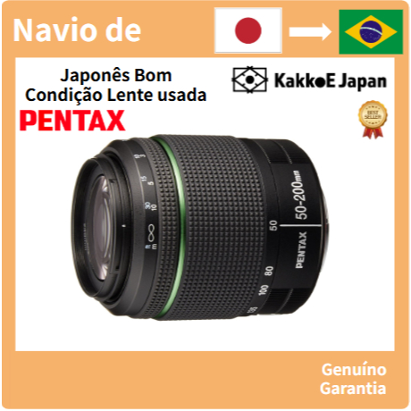 Lente zoom teleobjetiva PENTAX com construção resistente às intempéries DA50-200mmF4-5.6ED WR Montagem K Tamanho APS-C 21870 [Usada No Japão]