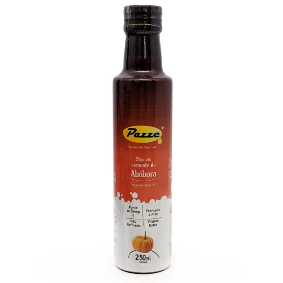 Óleo De Semente De Abobora Extra Virgem Vidro 250ml - Pazze