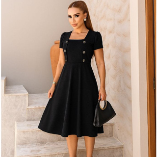 Vestido Rodado Midi Moda Evangélica Executiva Elegante em Oferta na Shopee