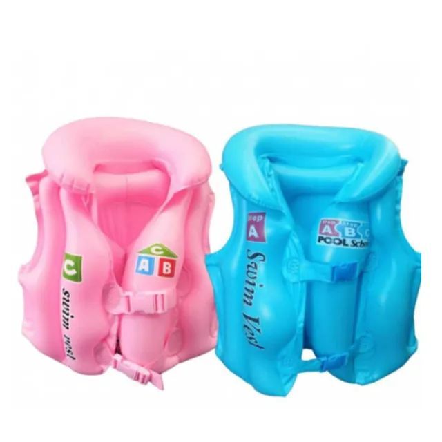 Colete Inflavel Boia para Piscina Infantil Flutuador Salva Vidas para Criança azul