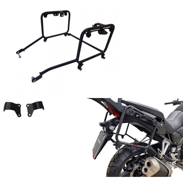 Suporte Chapam para bau mala lateral compatível Givi monokey - Honda NX 500 2026 2027