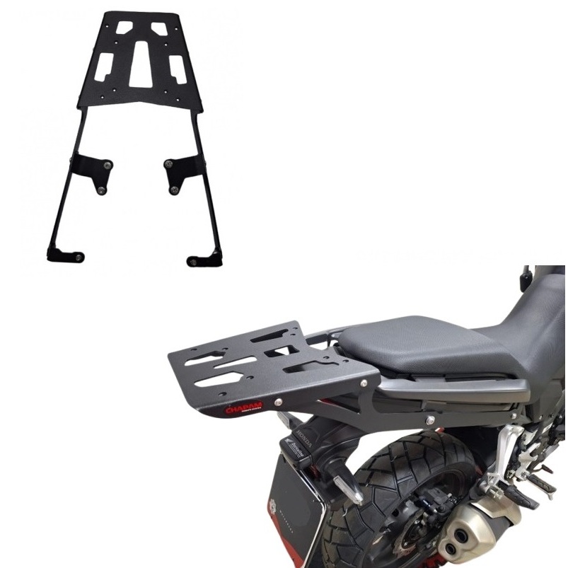 Suporte para Bau Traseiro Bagageiro Chapam (mantém alça original) Honda Nx 500 2026 2027