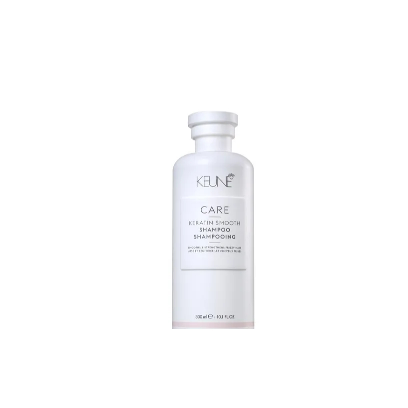 Shampoo Keune Care Keratin Smooth 300ml Reconstrução E Alisamento Para Cabelos Danificados