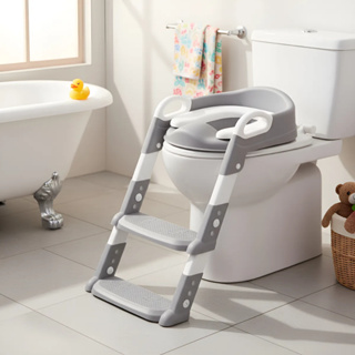 Assento Redutor Infantil C/ Escada Vaso Sanitário Troninho Bebê Almofadado  Treinador Desfralde Antiderrapante em Oferta na Shopee