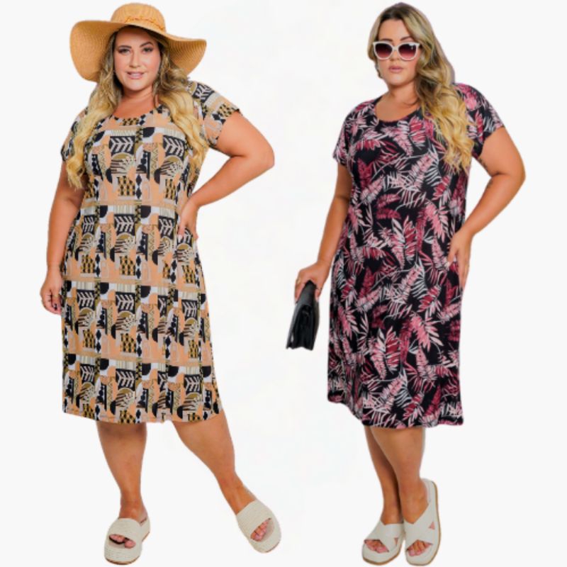 Vestido moda evangélica, vestido para senhora, vestido de liganete, vestido plus size