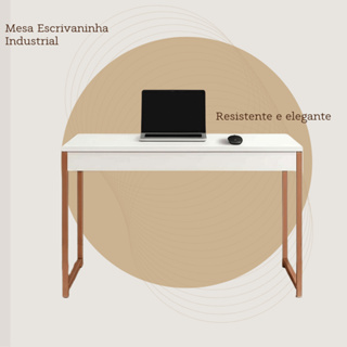 Mesa Escrivaninha Industrial 90 x 45 x 76 cm resistente e elegante em Oferta na Shopee