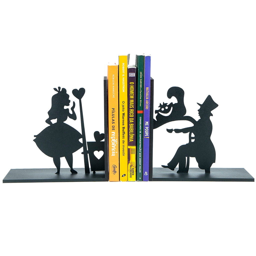 Suporte para Livros Alice no País das Maravilhas – Decoração Criativa para Deixar o Cantinho do Leitor Mais Mágico em Oferta na Shopee