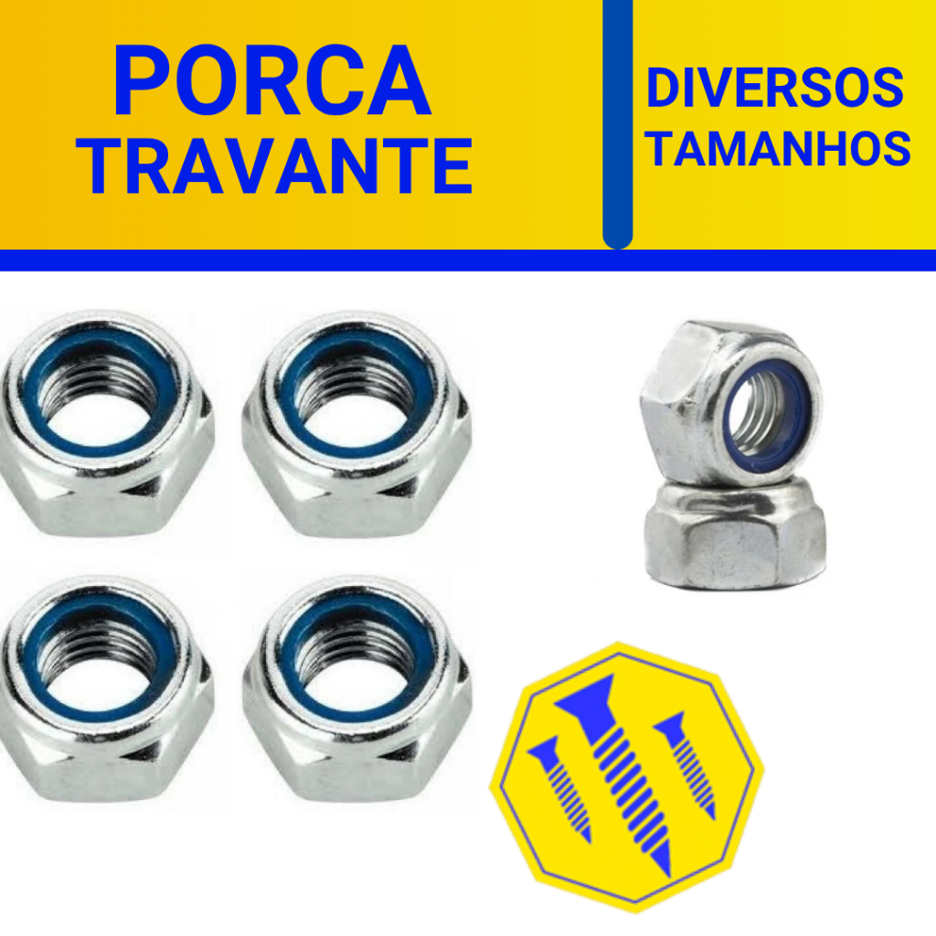 100 PORCA TRAVANTE M4 M5 M6 PORCAS TRAVANTE