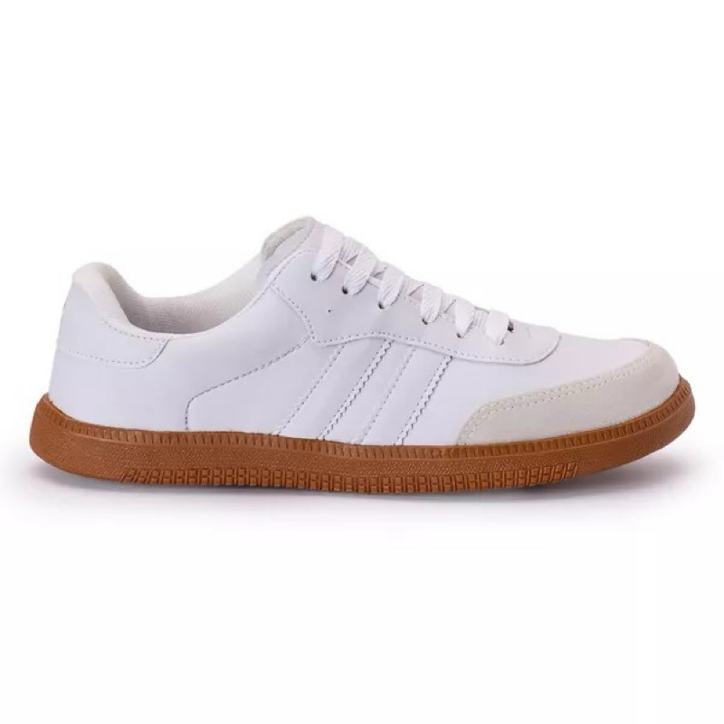 Sapatênis Tênis Casual Estilo Samba Básico Branco Confortável Tendência 2025 em Oferta na Shopee