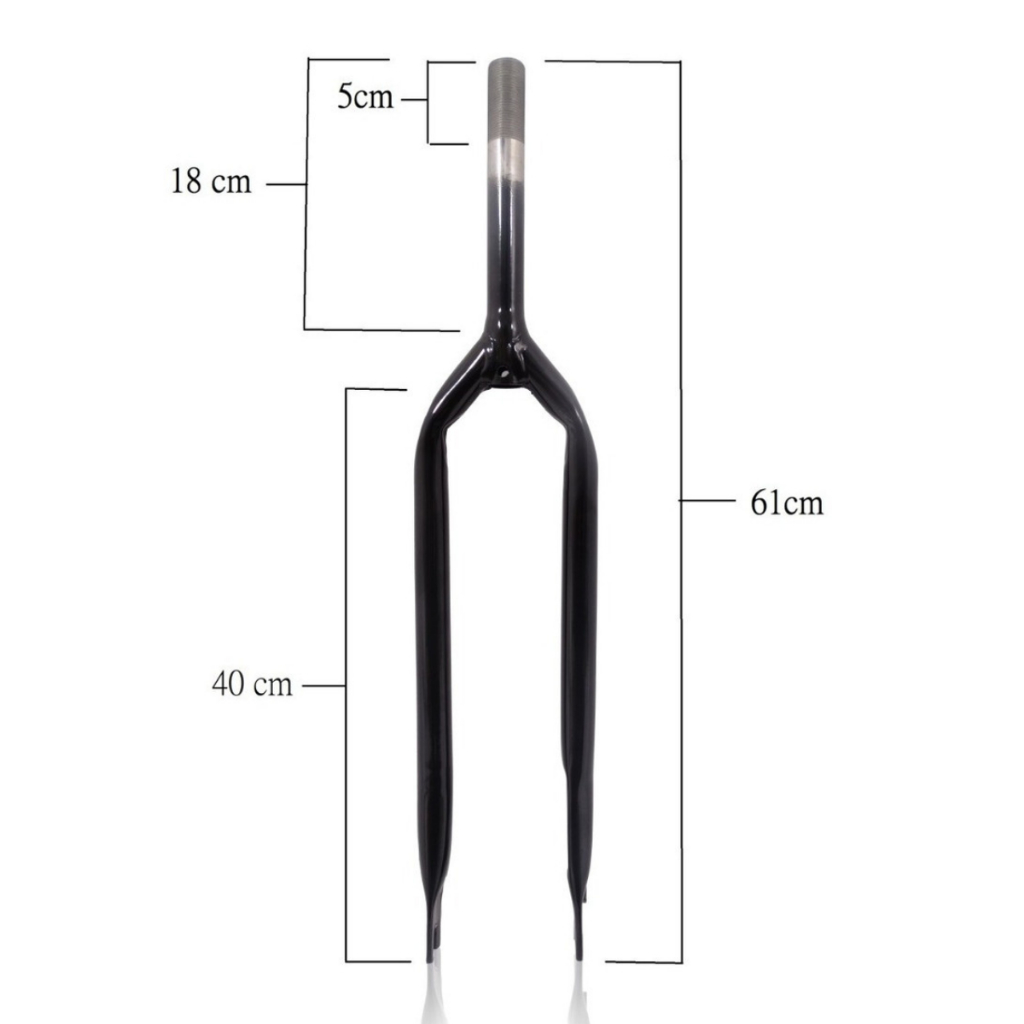 Garfo Sundown Bicicleta 26 Aço Rosca Fina Reforçado Preto